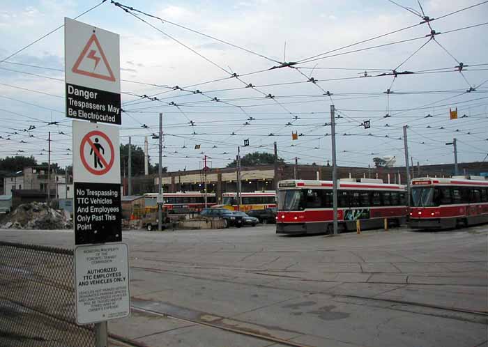 Toronto Transit Commission Queensway streetcar depot